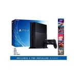 Sony Refurbished PS4 Console Mega Pack With 5 Pre Installed Games - Black