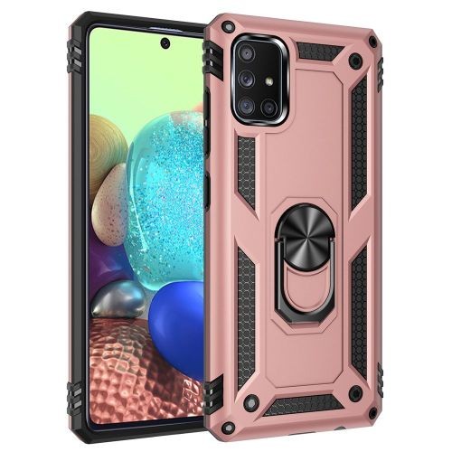 Generic Samsung A71 5G Case, Dual Layer Tough Military Grade Drop Protection Case Cover With Ring Holder Stand For Samsung Galaxy A71 5G