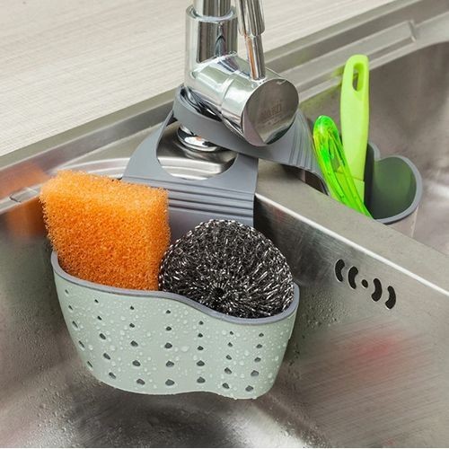 Brand Kitchen Sink Hanging Soap dish ,Sponge Drainer Storage Basket Holder