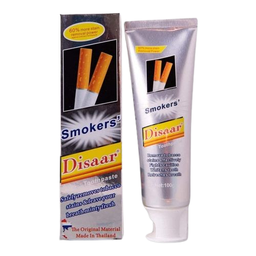 Disaar Smokers Tooth Whitening Stain Removing Toothpaste White Teeth And Fresh Breath - 100g