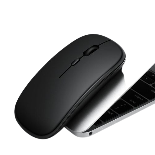 Optical Wireless Rechargeable Mouse Slim -Black