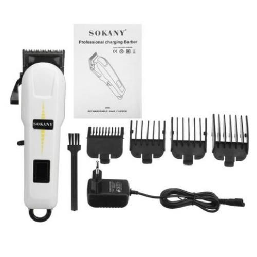Sokany Electric Rechargeable Hair Shaving Machine-White