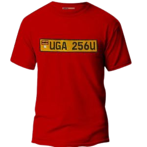 Embroidered UGA 256U T-shirt by Cuffie Designs, Red