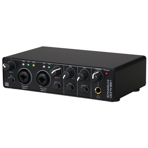 USB Audio Interface Sound Card RHM 2 In 2 Out Audio