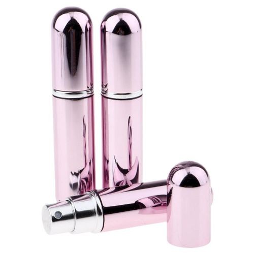 Size Portable Aftershave Travel Bottles Spray 3Pcs shiny pink