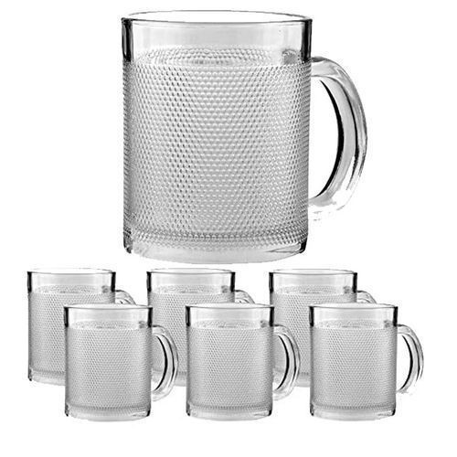 Set of Transparent Tea/ coffee glass mugs/ cups