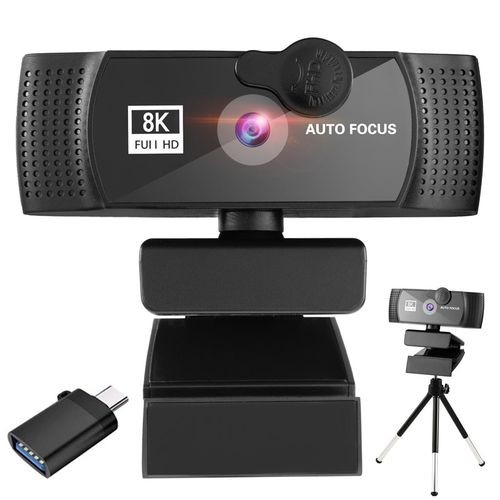 Webcam Full HD Web Camera With Microphone USB Plug Web Cam for PC Computer Laptop Desktop YouTube Skype Cameras-8K Webcam