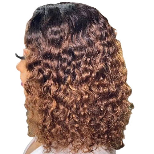 Wig small curly hair, medium long curly hair