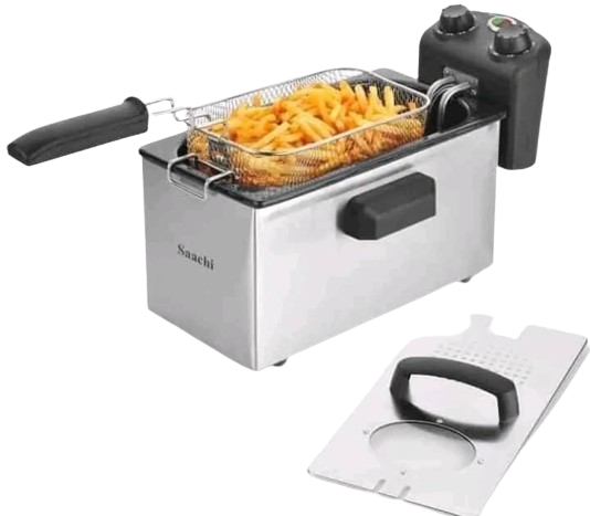 Deep Fat Fryer Stainless Steel Deep Fryer, Temperature Controls Detachable Basket Easy Clean Ergonomic Cool Touch Handle for Home, Commercial Restaurant