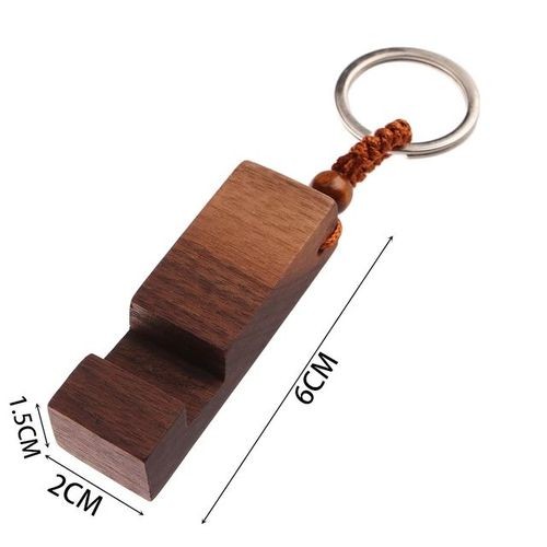 wooden table phone holder and key holder