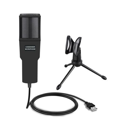 "RVX1 USB Microphone: Professional Condenser Mic for Streaming, Podcasting, and Vocal Recording on PC and PS4"