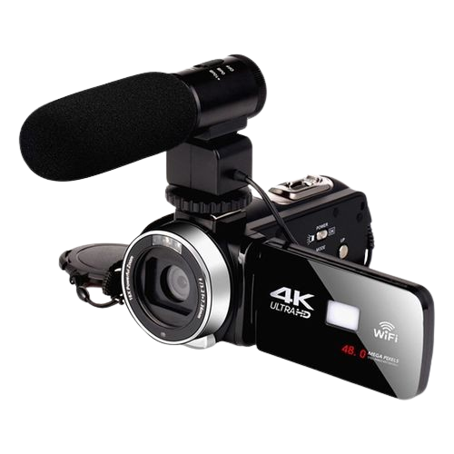 4K HD Night Vision 48MP Home WiFi Live DV Digital Camera, Style:Microphone