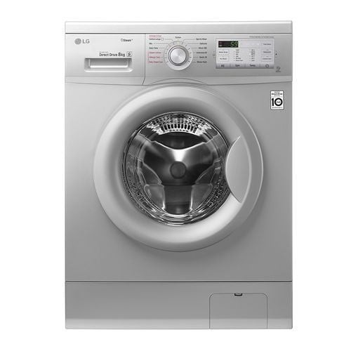 LG 9kg silver washing machine