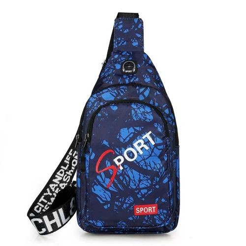 Casual Shoulder Sports Sling Bag Chest Bag Crossbody Bag-monolayer