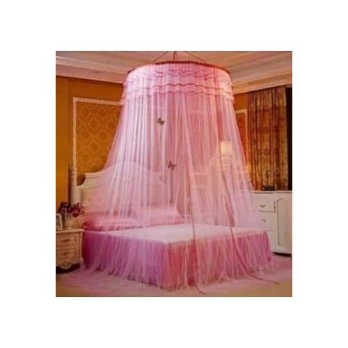 Round Hanging Mosquito Net - Pink