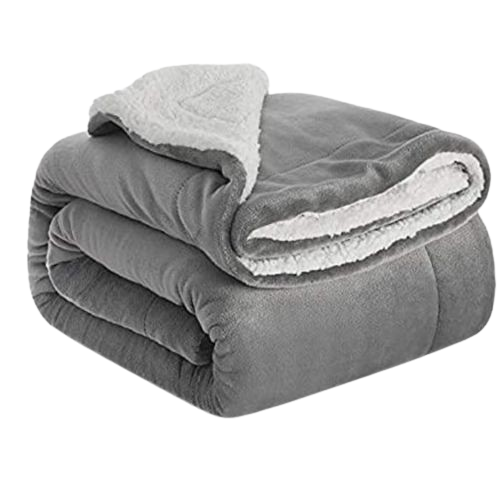 Fleece Woolen Soft Blanket - Grey