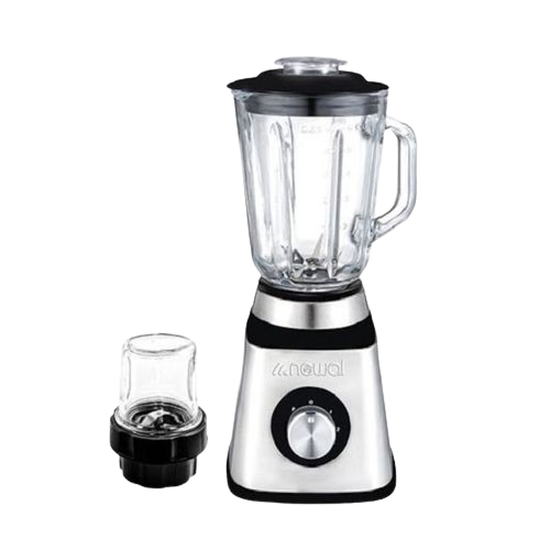 Newal 1.5L NWL 3047 Glass Jar Ice Crushing Blender - Silver, Black