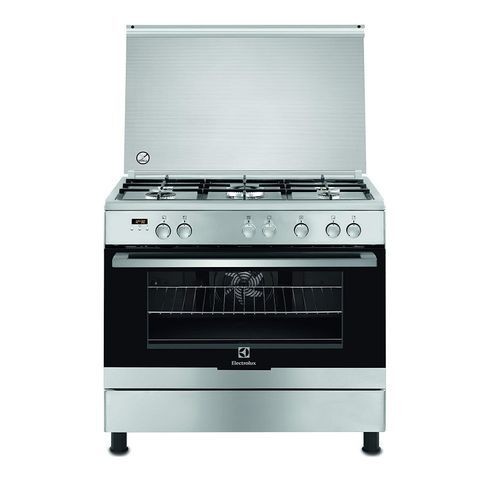 Electrolux 90cms 5Gas Burners & Electric Oven Cooker EKK925A0OX- Silver