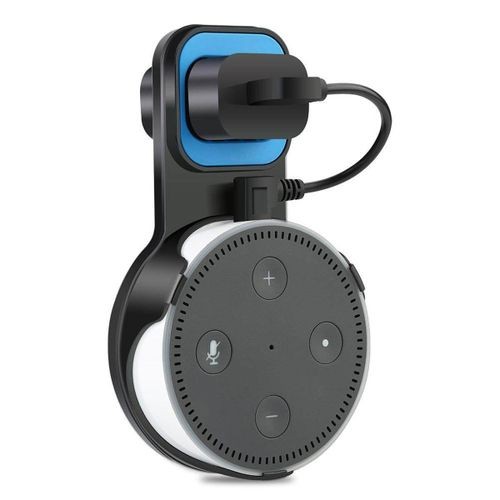 Outlet Wall Mount Hanger Holder Stand Bracket For Amazon Echo Dot 2nd Generation Black+Blue