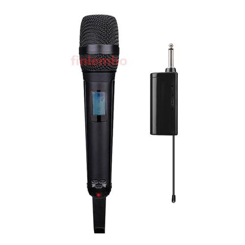 "UHF Wireless Karaoke Microphone: Professional 600-650MHz Vocal Recording for Home Studio, Theater (Black)"