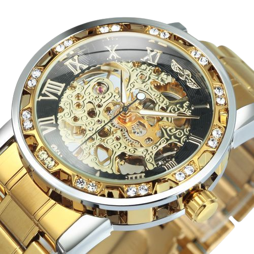 Winner Luminous Gear Movement Men Luxury Male Mechanical Skeleton Wrist Watch