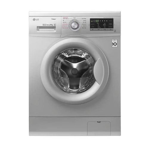 LG 8Kg Front Loading Washing Machine - Silver..